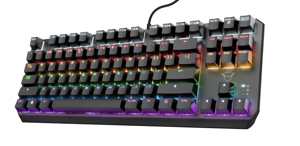 Клавиатура, TRUST GXT 834 Callaz TKL Mechanical Illuminated Keyboard US Клавиатура, TRUST GXT 834 Callaz TKL Mechanical Illuminated Keyboard US